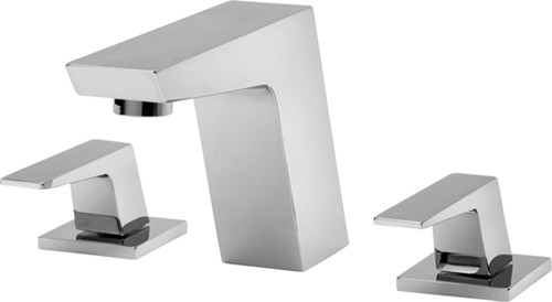 Larger image of Tre Mercati Wilde 3 Tap Hole Basin Tap (Chrome).