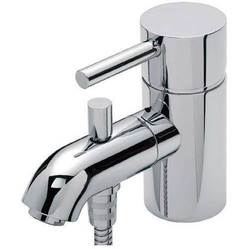 Larger image of Tre Mercati Milan Mono Bath Shower Mixer Tap With Kit (Chrome).