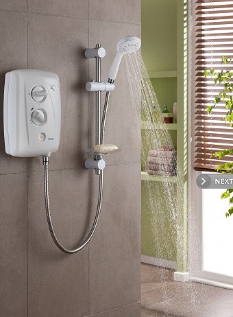 Example image of Triton Showers T80Z Fast Fit Electric Shower, 8.5kW (White & Chrome).