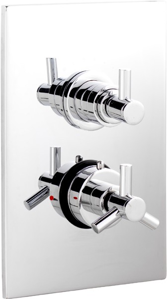 Larger image of Ultra Aspect 3/4" Twin Concealed Shower Valve With Diverter.