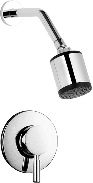 Larger image of Hudson Reed Tec Manual Concealed Shower Valve & Fixed Shower Head.