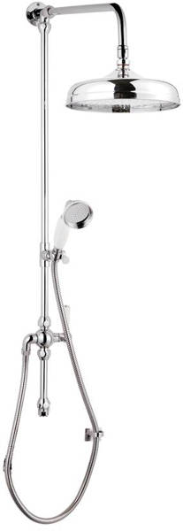 Larger image of Component Traditional Rigid Riser Shower Kit With Diverter (Chrome).