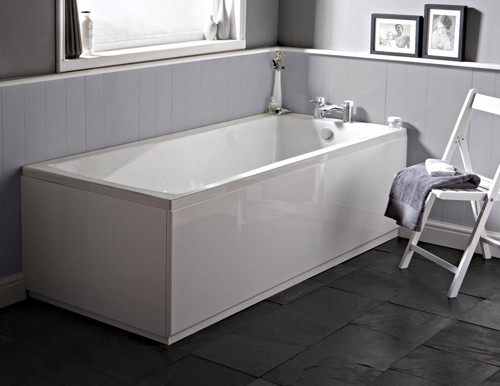 Example image of Ultra Baths Beacon Single Ended Acrylic Bath. 700x1700mm (5mm).