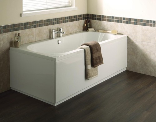 Example image of Ultra Baths Coast Double Ended Acrylic Bath. 700x1700mm (5mm).