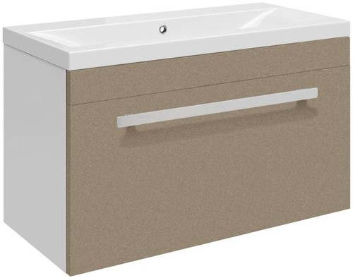 Example image of Ultra Design 600mm Vanity Unit Suite With BTW Unit, Pan & Seat (Caramel).