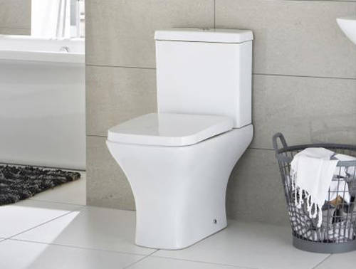 Example image of Premier Carmela Semi Flush Toilet With Corner Basin & Full Pedestal.