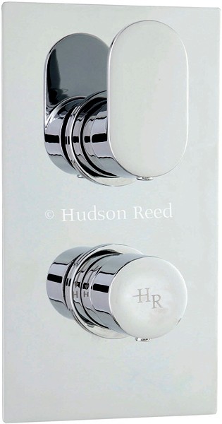 Larger image of Hudson Reed Cloud 9 3/4" Twin Thermostatic Shower Valve With Diverter.