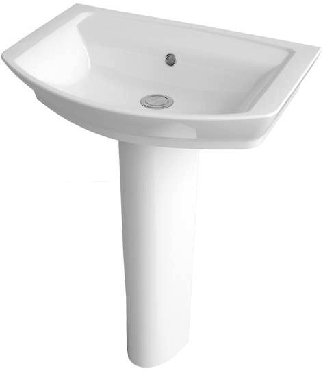 Larger image of Hudson Reed Maya Basin & Full Pedestal (1 Tap Hole, 550mm).