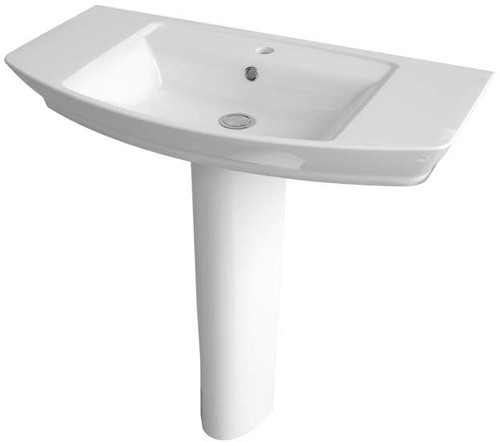 Larger image of Hudson Reed Maya Basin & Full Pedestal (1 Tap Hole, 850mm).