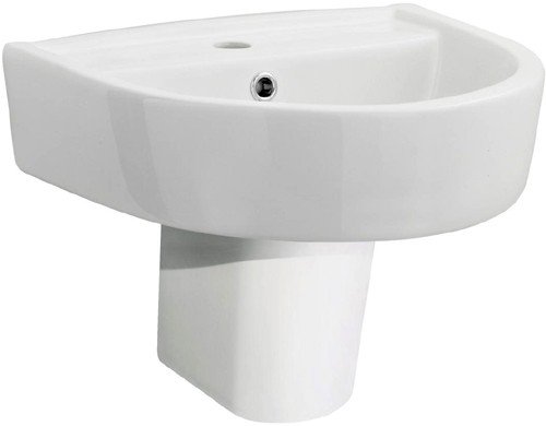 Larger image of Ultra Orb Basin & Semi Pedestal (1 Tap Hole, 420mm).