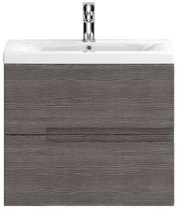 Larger image of HR Urban Wall Hung 600mm Vanity Unit & Basin Type 1 (Grey Avola).