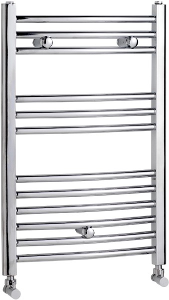 Larger image of Towel Rails Curved Towel Rail (Chrome). 500x760mm. 1431 BTU.