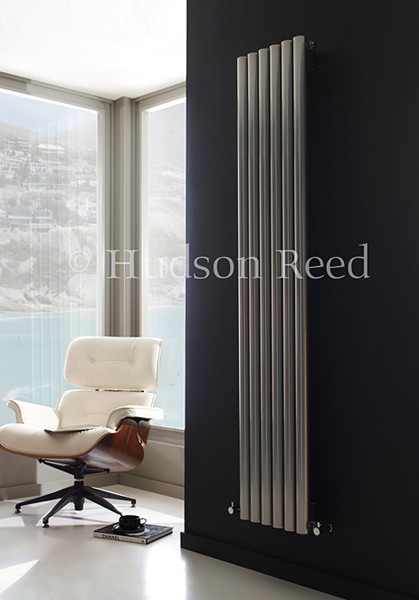 Example image of Hudson Reed Radiators Savy Radiator (Silver). 354x1800mm. 3971 BTU.