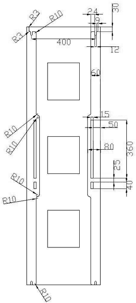 Technical image of Hudson Reed Radiators Sabin Radiator (Silver). 460x1600mm. 1037 BTU.