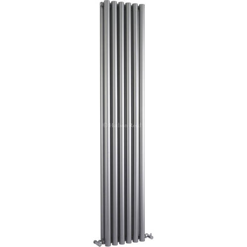 Larger image of Hudson Reed Radiators Savy Double Radiator (Silver). 354x1800mm.