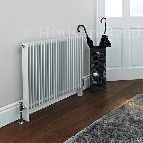 Example image of Hudson Reed Radiators Province Floor Mounted Radiator (White). 880x690.