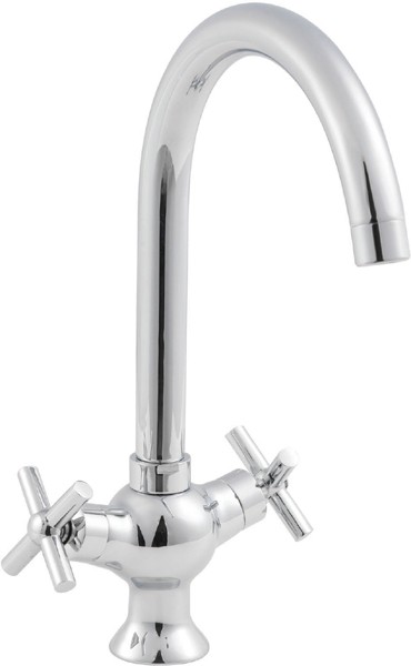 Larger image of Kitchen Kane X Head Mono Sink Mixer Tap (Chrome).