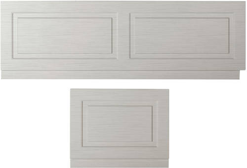 Larger image of Old London York Front Bath Panel 1700mm & End Panel 800mm (Grey).