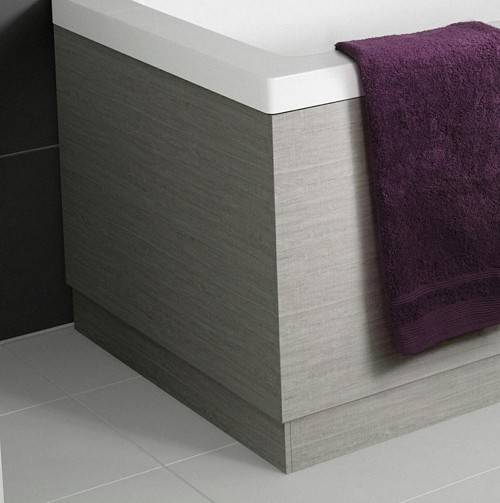 Example image of Hudson Reed Memoir Side & End Bath Panel Pack (Blonde Oak, 1700x700mm).