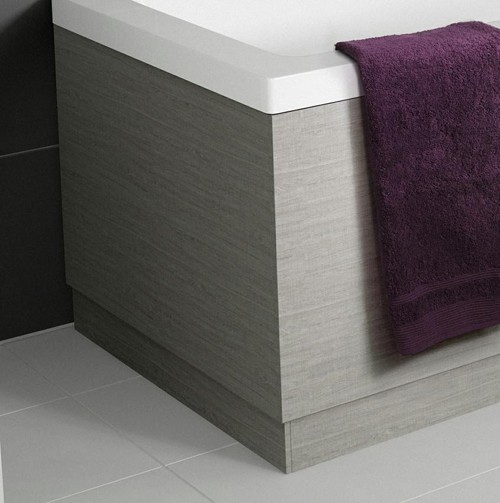 Larger image of Hudson Reed Memoir 700mm End Bath Panel & Plinth (Blonde Oak).