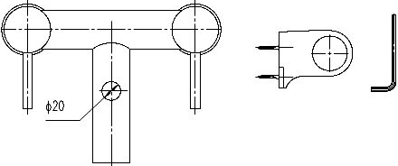 Technical image of Nuie Quest Bath Shower Mixer Tap With Shower Kit & Wall Bracket.