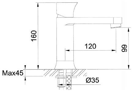 Technical image of Hudson Reed Quill Basin Mixer & Bath Filler Tap Set (Chrome).