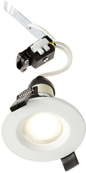 Example image of Hudson Reed Lighting 2 x Shower Spot Lights & Cool White LED Lamps (White).