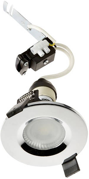 Example image of Hudson Reed Lighting 4 x Shower Spot Lights & Warm White LED Lamps (Chrome).