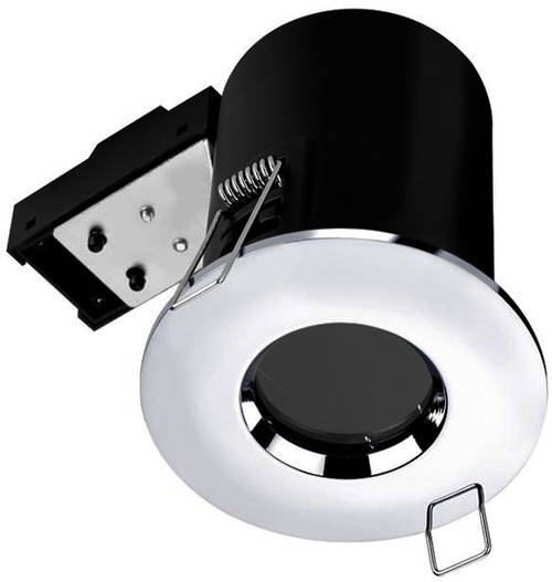 Example image of Hudson Reed Lighting 5 x Fire & Acoustic Spot Light & C White LED Lamp (Chrome)