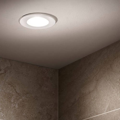 Example image of Hudson Reed Lighting 4 x Fire & Acoustic Shower Light Fittings (Chrome).