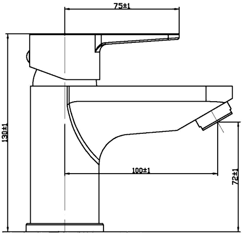 Technical image of Ultra Series 140 Basin Mixer & Bath Filler Tap Set (Chrome).