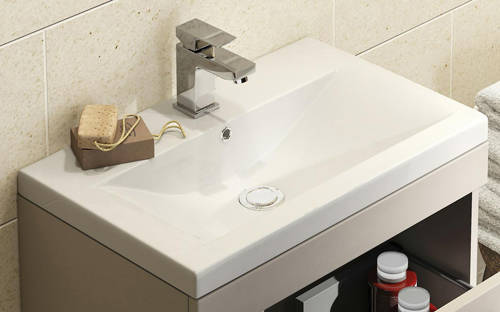 Example image of Premier Shipton 500mm Wall Hung Vanity Unit & Basin Type 1 (Stone Grey).