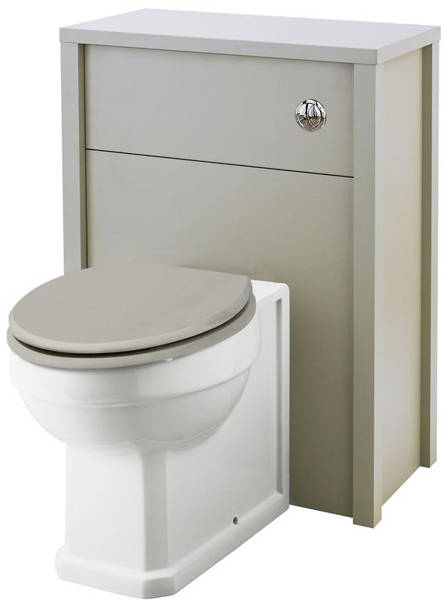 Example image of Old London Furniture 600mm Vanity, 600mm WC & Tall Unit (Stone Grey).