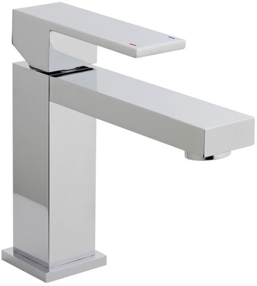 Larger image of Ultra Otis Square Mono Basin Mixer Tap (Chrome).