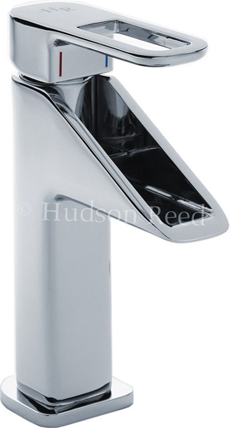 Example image of Hudson Reed Verse Waterfall Basin & Bath Shower Mixer Tap Set.