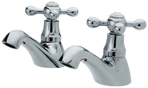 Larger image of Viscount Bath taps (Pair, Chrome)