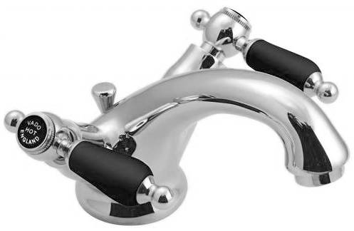 Example image of Vado Kensington Basin & Bidet Mixer Tap Pack (Chrome & Black).