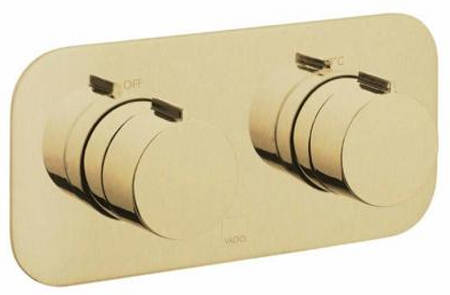 Larger image of Vado Altitude 2 Outlet Thermostatic Shower Valve (Brushed Gold).