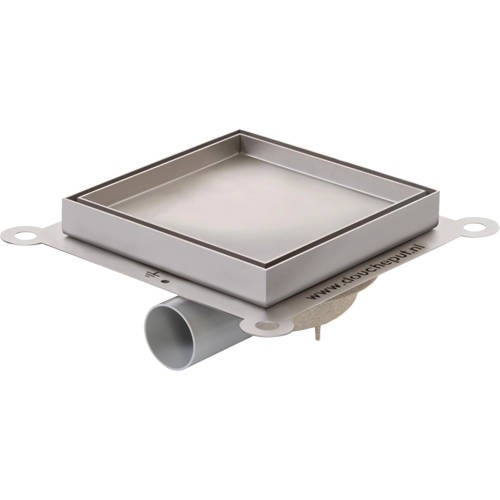 Larger image of VDB Tile Drains Shower Tile Drain 196x196mm (ABS, Stainless Steel Frame).