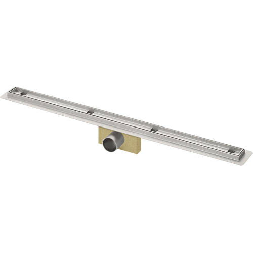 Larger image of VDB Tile Drains Shower Tile Channel 900x50mm (Stainless Steel).