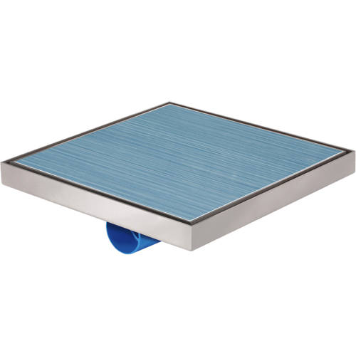 Larger image of VDB Tile Drains Shower Tile Drain 296x296mm (Stainless Steel).