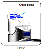 Technical image of Zip G5 Classic Filtered Chilled Water Tap (41 - 60 People, Brushed Chrome).