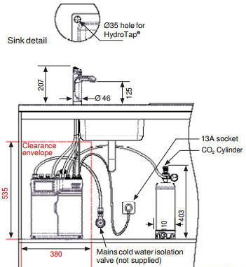 Example image of Zip G5 Classic Boiling Hot Water, Chilled & Sparkling Tap (Matt Black).