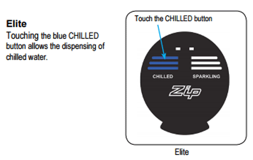 Technical image of Zip Elite Filtered Chilled & Sparkling Water Tap (Bright Chrome).